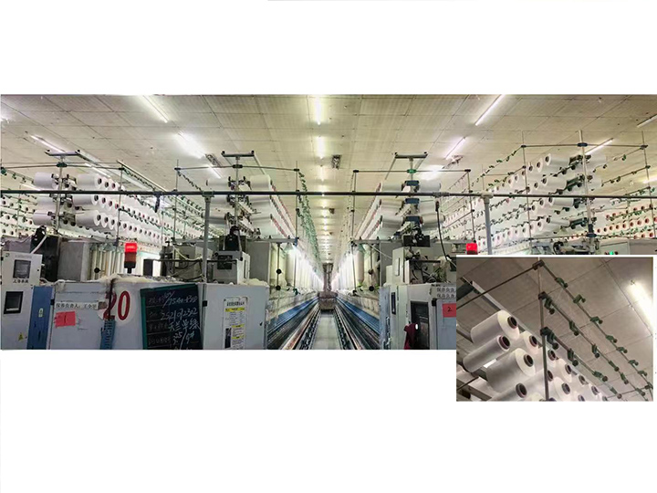 CNC core spun yarn device