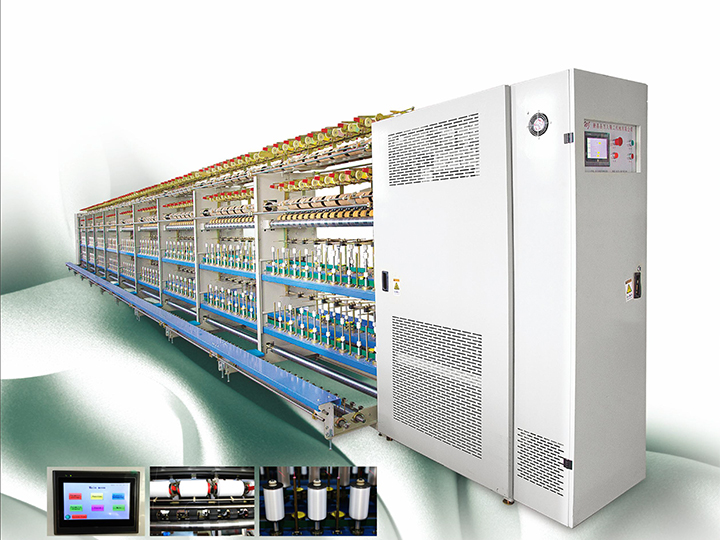 Full computer spandex yarn wrapping machine