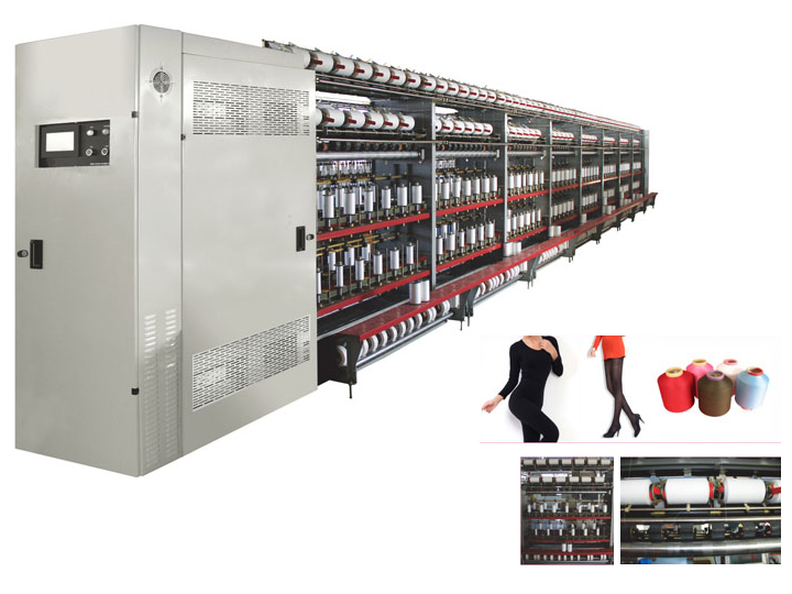 Spandex covered yarn machine